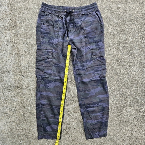 Sanctuary Blue Gray Camo Cargo Jogger Jumpsuit Casual Pants Women's Size 26 - Picture 11 of 14